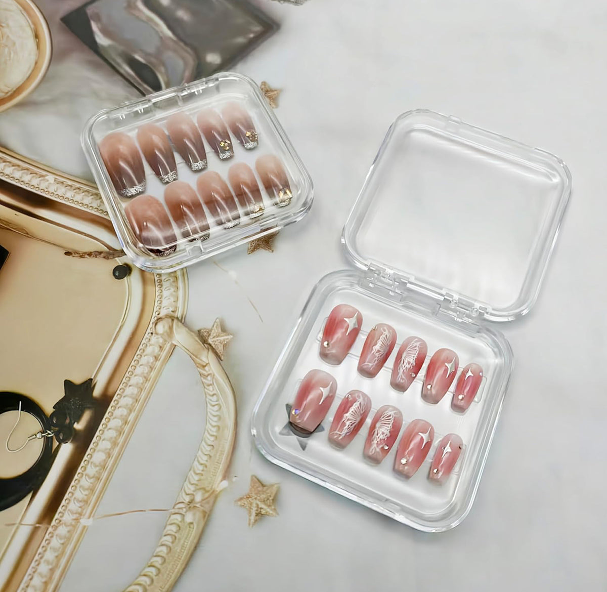 1Pc Reusable DURABLE Nail Case