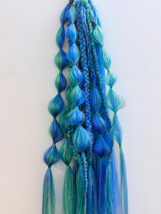 Mermaid Wave,  Festival hair extensions 2 Piece (set)