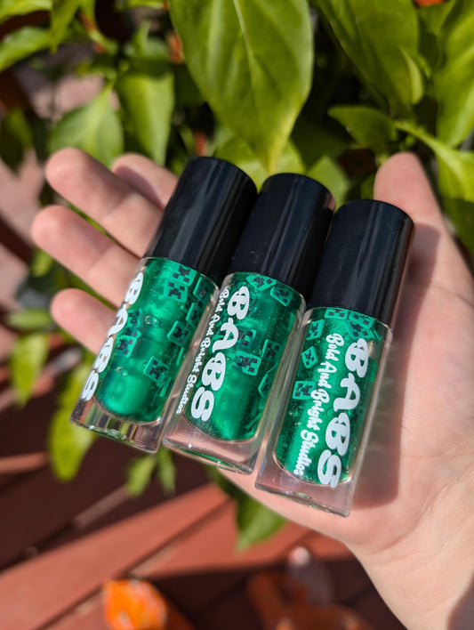 Minecraft CREEPBRUH Watermelon Scented Lip Gloss – Gamer Girl Lip Gloss | Fun Green Lip Shine | Kid-Friendly, Vegan & Cruelty-Free