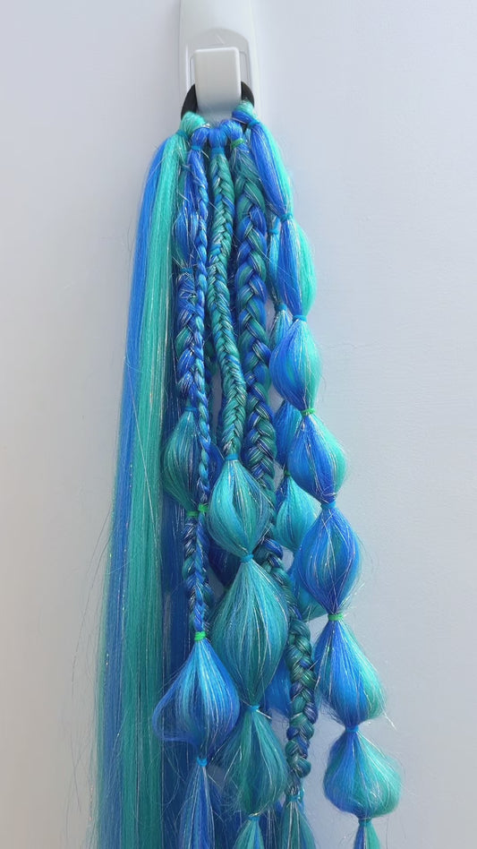 Mermaid Wave,  Festival hair extensions 2 Piece (set)