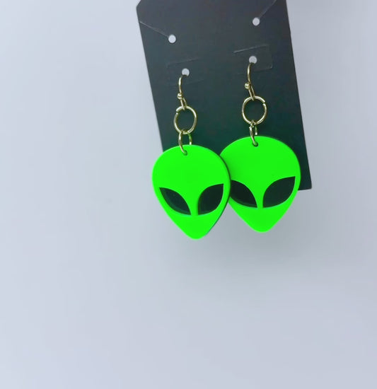 Cute -Alien Earrings